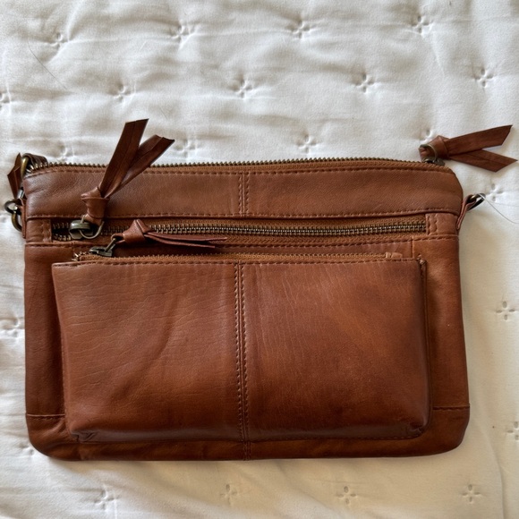 G.H. Bass & Co. Tan Leather Crossbody Bag - Picture 3 of 10